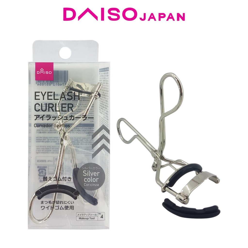 Daiso Gold Eyelash Curler Silver Kawaii