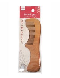 Daiso Peach Wood Comb Wide