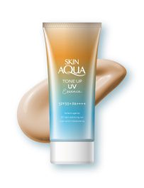 Rohto Mentholatum - Skin Aqua Tone Up UV Essence SPF 50+ PA++++ 80g - Latte Beige