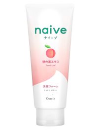 Kracie Naive Face Wash Peach Leaf 130gm (For Normal Skin)