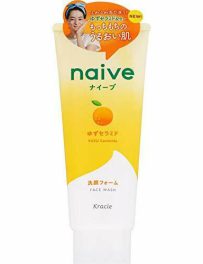 Kracie Naive Face Wash Yuzu Ceramide 130gm (For Dry Skin)