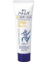 Reihaku Hatomugi The UV milky gel SPF 50++ PA++++ 80gm (uv care & moisturizing)