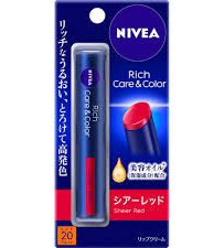 Nivea Rich Care & Color Lip, Sheer Red- (SPF 20, PA++) 2g