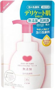 Cow Brand additive-free foam face wash 140 ml refill pack