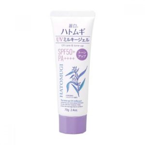 Reihaku Hatomugi The Tone Up UV milky gel SPF 50++ PA++++ 70gm Lavender (uv care & tone up)