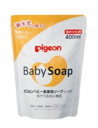Pigeon baby soap moist 400 ml refill
