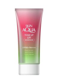 Rohto Mentholatum - Skin Aqua Tone Up UV Essence SPF 50+ PA++++ 80g - Rose